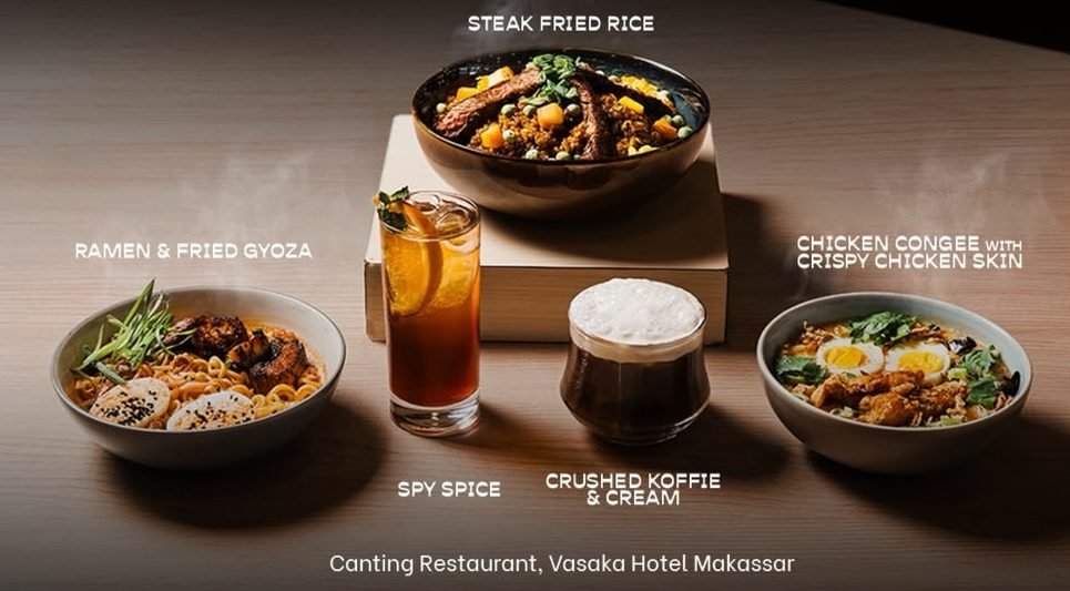 The Late Shift di Vasaka Hotel Makassar, Ada Ramen hingga Chicken Congee